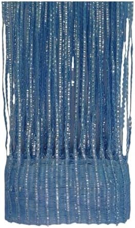 Blue Tassel String Curtain for Door and Window