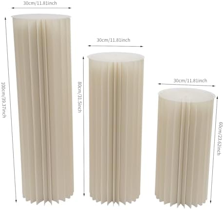 Foldable Cardboard Flower Stand 3Pcs for Wedding Display