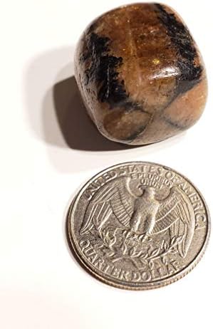 Chiastolite Cross Stone 20-30mm Tumbled Healing Crystal