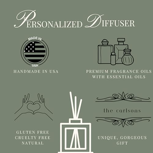 Personalized Reed Diffuser Set with Beets and Apples