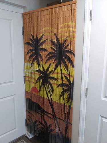 Beaded Curtain with 125 Strands and Hanging Hardware