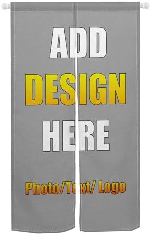 Custom Noren Door Curtain Panel with Personalized Design