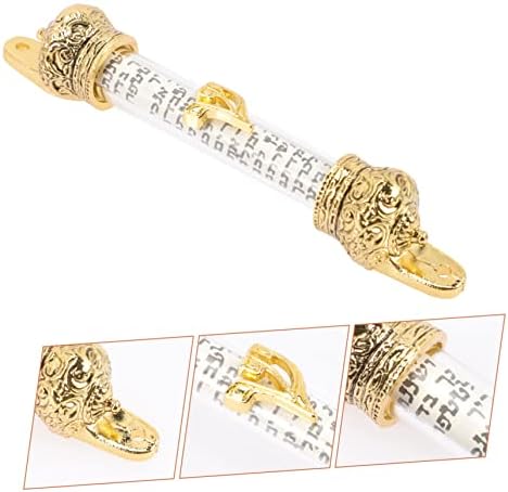 Jewish Mezuzah Scroll Holder for Door with Antique Design