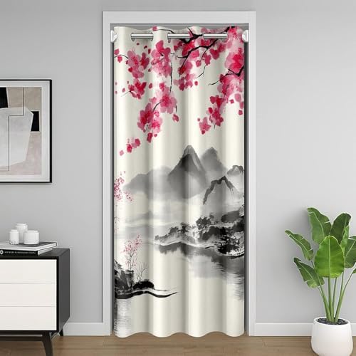 Japanese Style Door Curtain 34x80 Inches