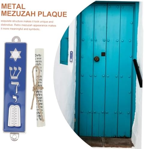 Garneck Mezuzah Scroll Door Ornament Metal Case