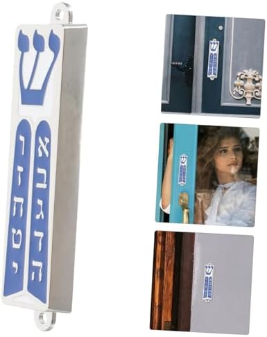 Traditional Script Mezuzah Scroll in Zinc Alloy Case