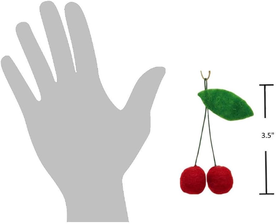 The Bridge Collection 35 Inch Cherry Ornaments Set of 2