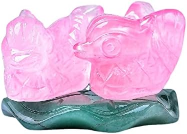 Crystal Heart Rose Quartz Double Heart Decor Ornament