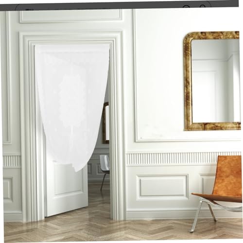 LIFKOME Sheer Door Panel Curtain for Kitchen Bedroom French Style Drapery