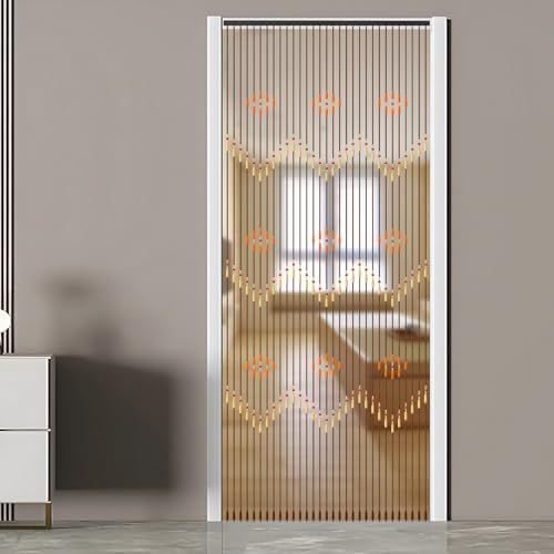 Wood Beaded Curtain for Doorway 31 Lines 354x866