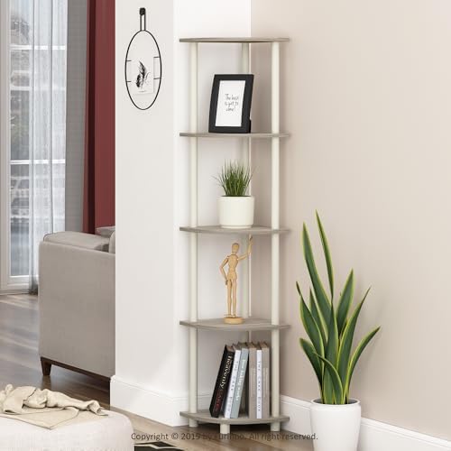 Furinno Turn-N-Tube 5 Tier Corner Display Rack