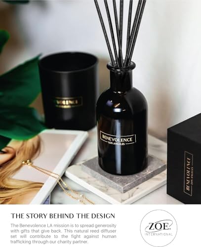 Benevolence LA Lavender Eucalyptus Reed Diffuser Set
