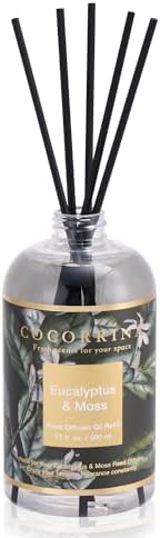Cocorrna Eucalyptus Moss Reed Diffuser Refill 17oz with 8 Sticks