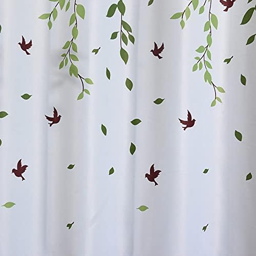 WPKIRA Blackout Curtains Birds Leaves Print 39x78 Inch 1 Panel