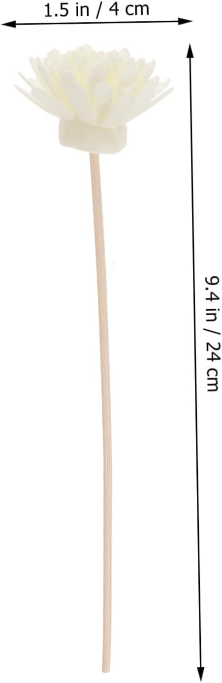 5set Small Chrysanthemum Aroma Diffuser Replacement Sticks Natural Rattan for Home Fragrance