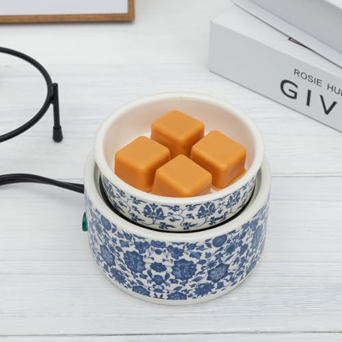 Blue and White Porcelain Pattern Wax Melter Warmer