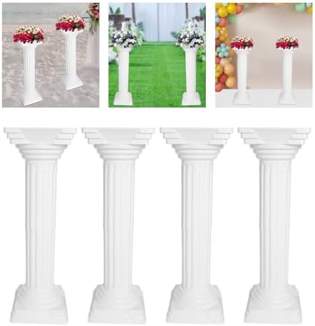 Roman Pillars Party Decor Set of 4 with Adjustable Height