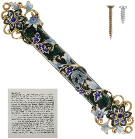 Hand Painted Mezuzah Zinc Alloy Enamel Decor