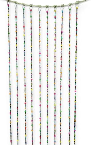 Mango Gifts Bohemian Beaded Curtain with Jingle Bells