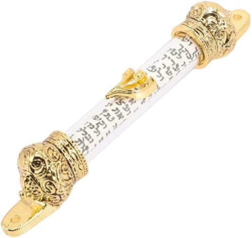 Jewish Mezuzah Scroll Holder for Door with Antique Design