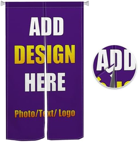 Custom Noren Curtain with Personalized Photo or Logo