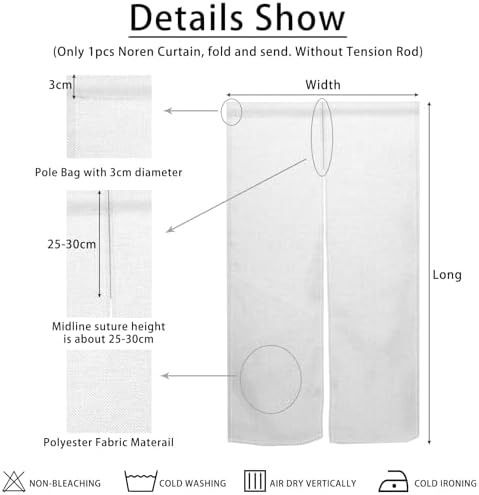 Mountain Japanese Noren Curtain for Privacy and Decor