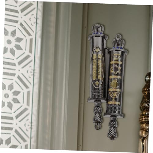 Retro Metal Mezuzah Door Decoration for Jewish Home