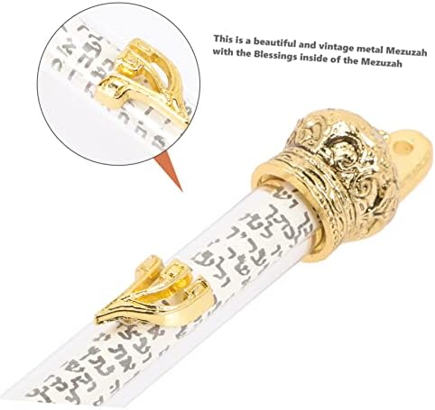 Religious Mezuzah with Crown Design for Home Blessing Protection