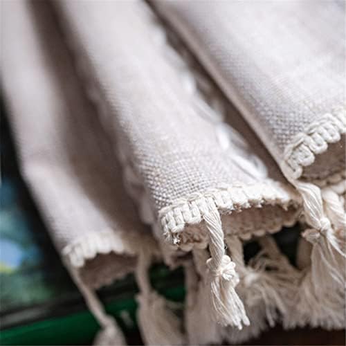 Light Brown Boho Curtain Panel 52x78 Inches