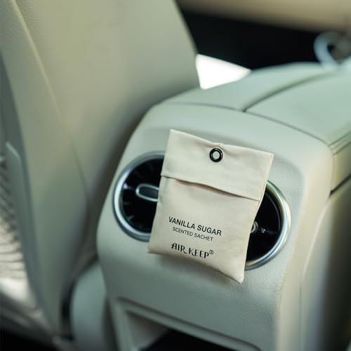 Airkeep Car Air Freshener - Vanilla Sugar Sachets for Drawer and Closet