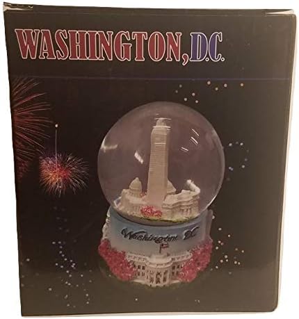 Cherry Blossom Snow Globe with DC Landmarks