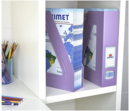 Acrimet Magazine Holder Solid Purple 2 Pack