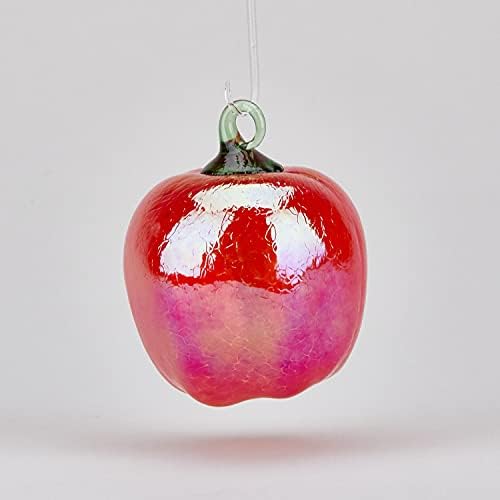 Glass Eye Studio Blown Glass Apple Ornament
