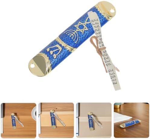 LUOZZY 3sets Messianic Seal Mezuzah Case with Scroll