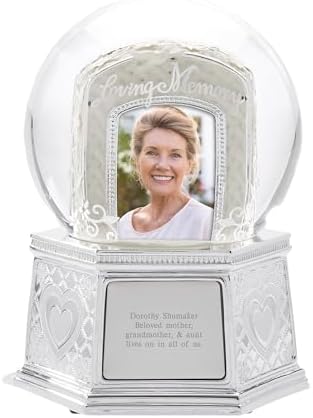 THINGS REMEMBERED Musical Photo Snow Globe with Engraving