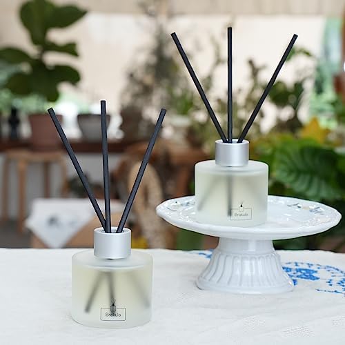 2 Packs Reed Diffuser Set - Bamboo White Tea Scented Home Fragrance