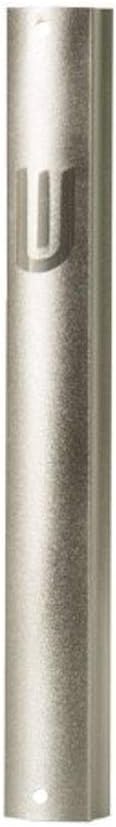 Aluminum Mezuzah Case with Dotted Design - Golden Green 12cm