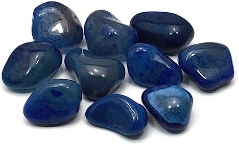 Blue Agate Tumble Stone 20-25mm for Decor