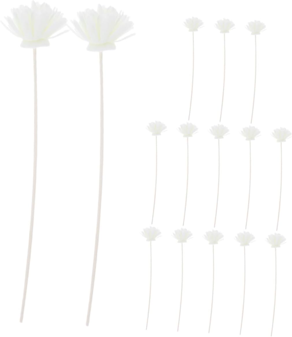 15pcs Artificial Chrysanthemum Diffuser Sticks for Aroma and Decor