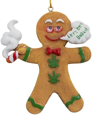 Gingerbread Man Lets Get Baked Christmas Tree Ornament