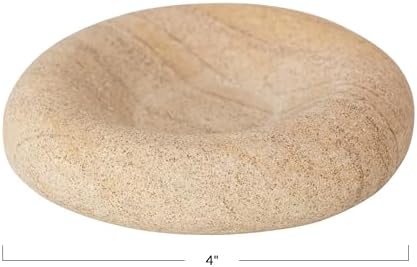 Creative Co Op Sandstone Incense Holder Natural Shape