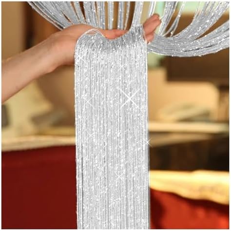 Shiny Tassel String Curtains for Living Room and Kitchen