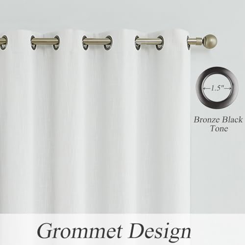 Central Park White Curtain Panel 100x84 14 Grommets