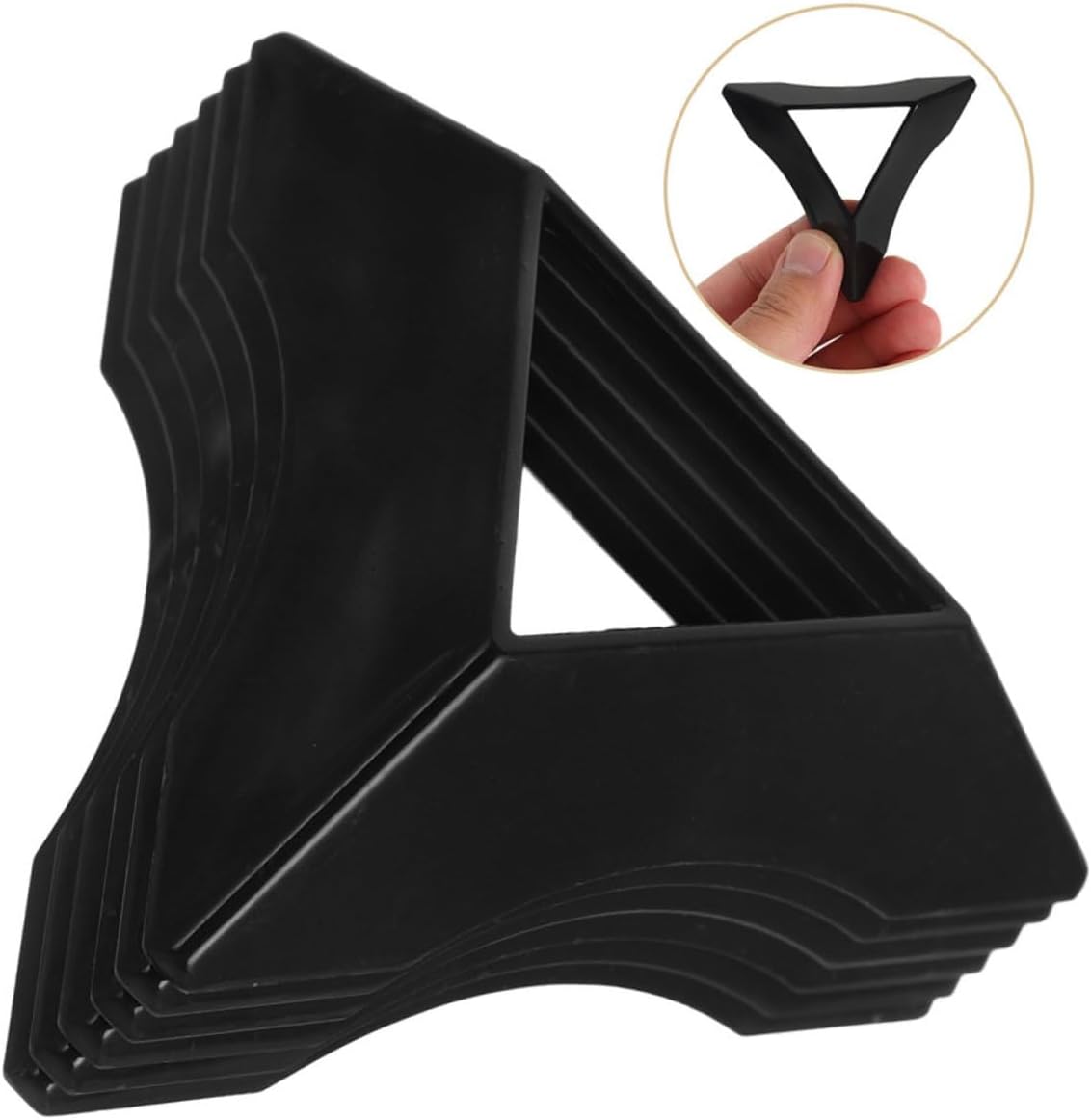 Cabilock 10pcs Transparent Triangle Cube Holders for Speed Cubes