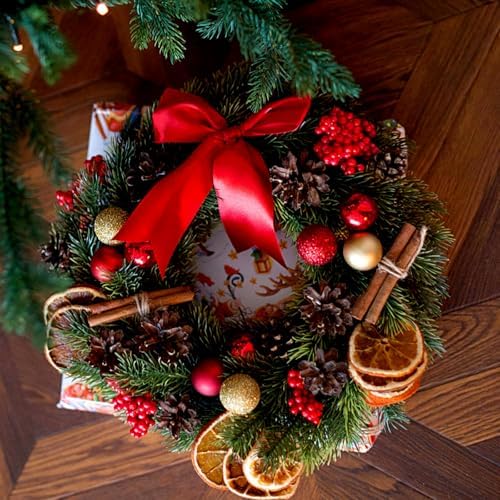 40Pcs Natural Christmas Tree Ornaments DIY Decor Set