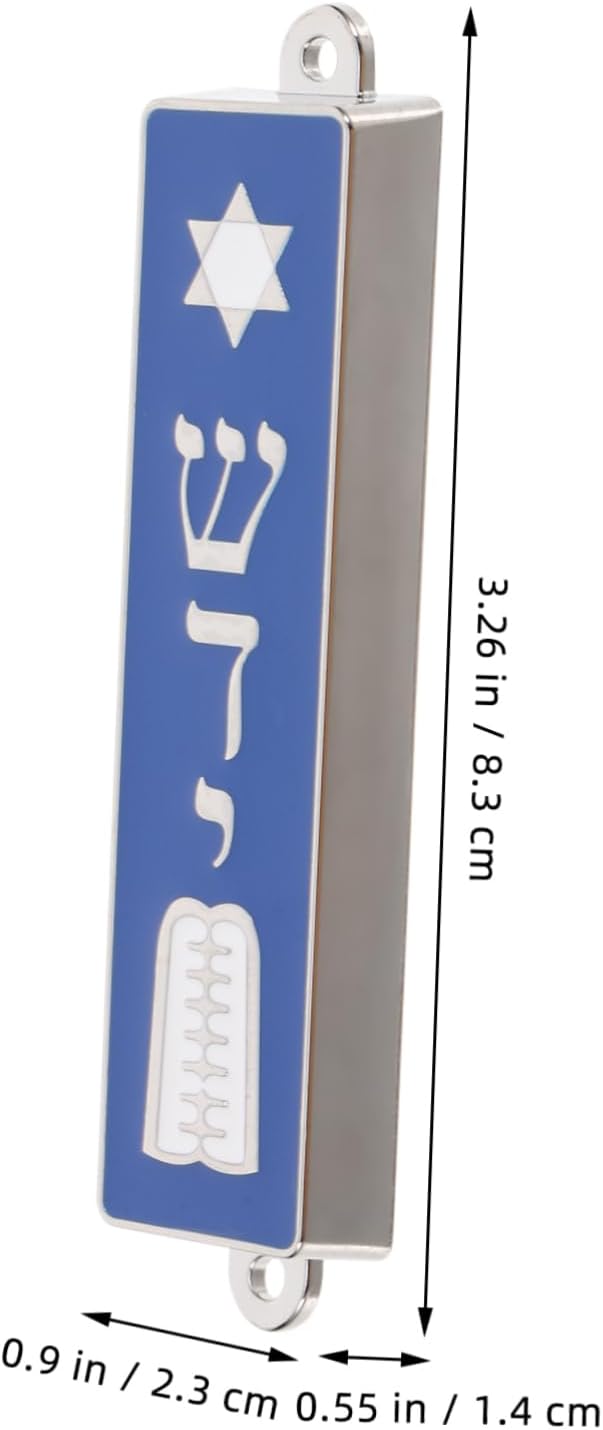 Garneck Mezuzah Scroll Door Ornament Metal Case