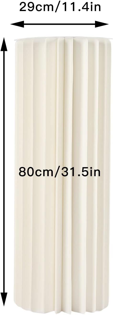 2PCS Foldable Cardboard Cylinder Display Stand for Wedding and Party