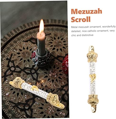 Jewish Ornaments Bible Scroll Door Mezuzah Metal Decor