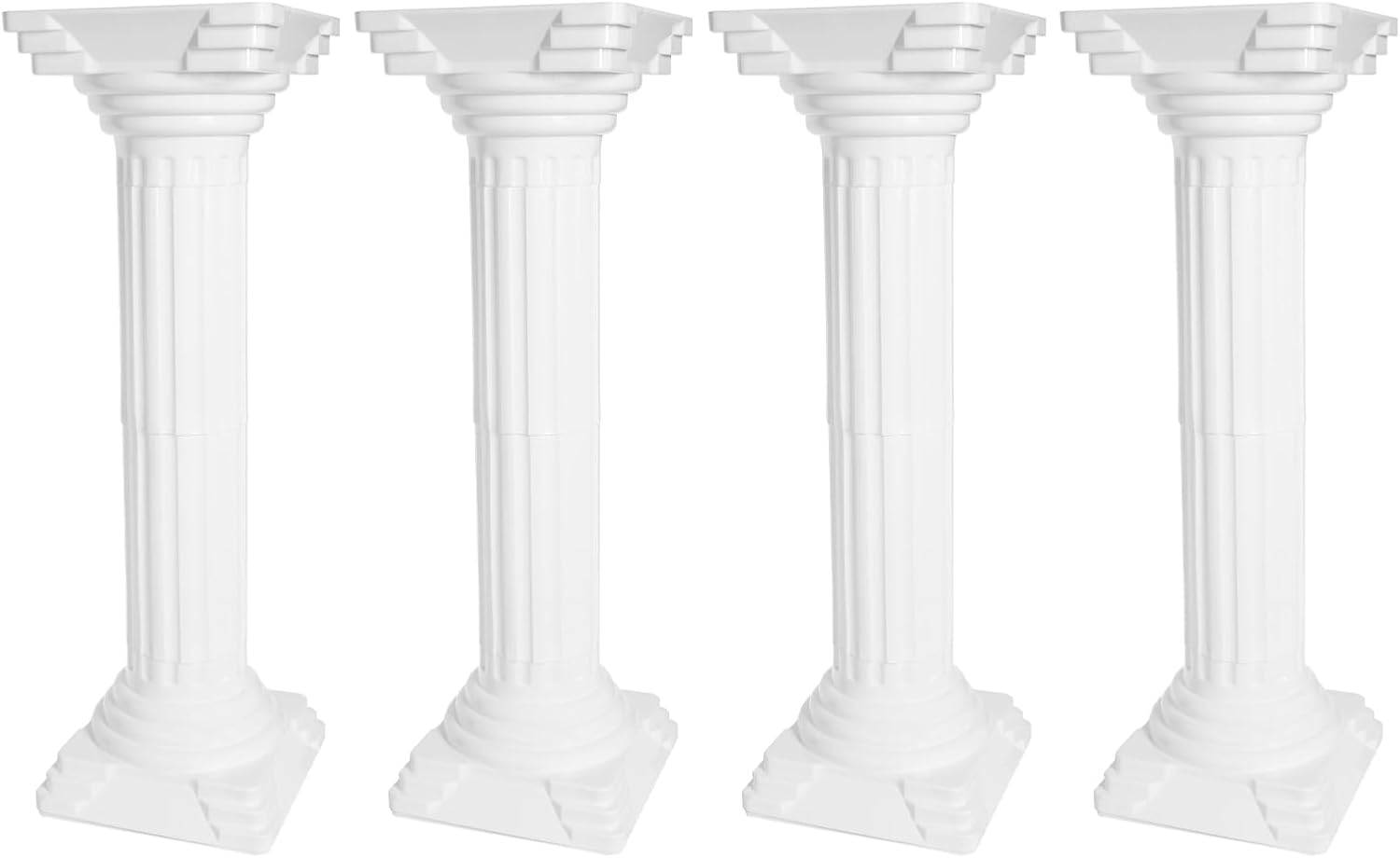 Roman Pillars Party Decor Set of 4 with Adjustable Height
