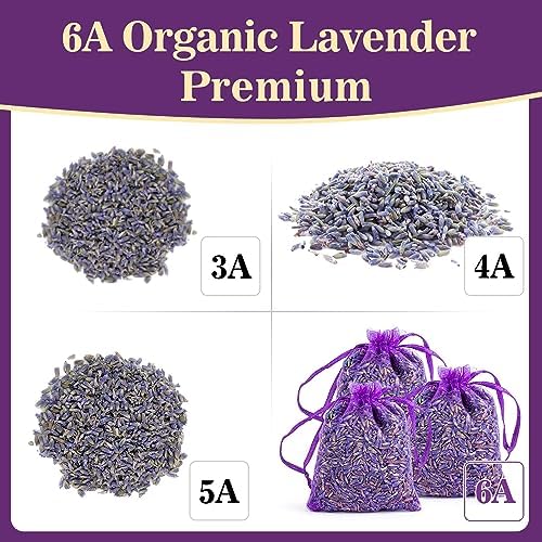 66Oz Sukh Lavender Sachet Bags - Fresh Scented Dried Flowers for Home Fragrance
